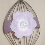 Purple Nylon/Puprle Sequence Flower
